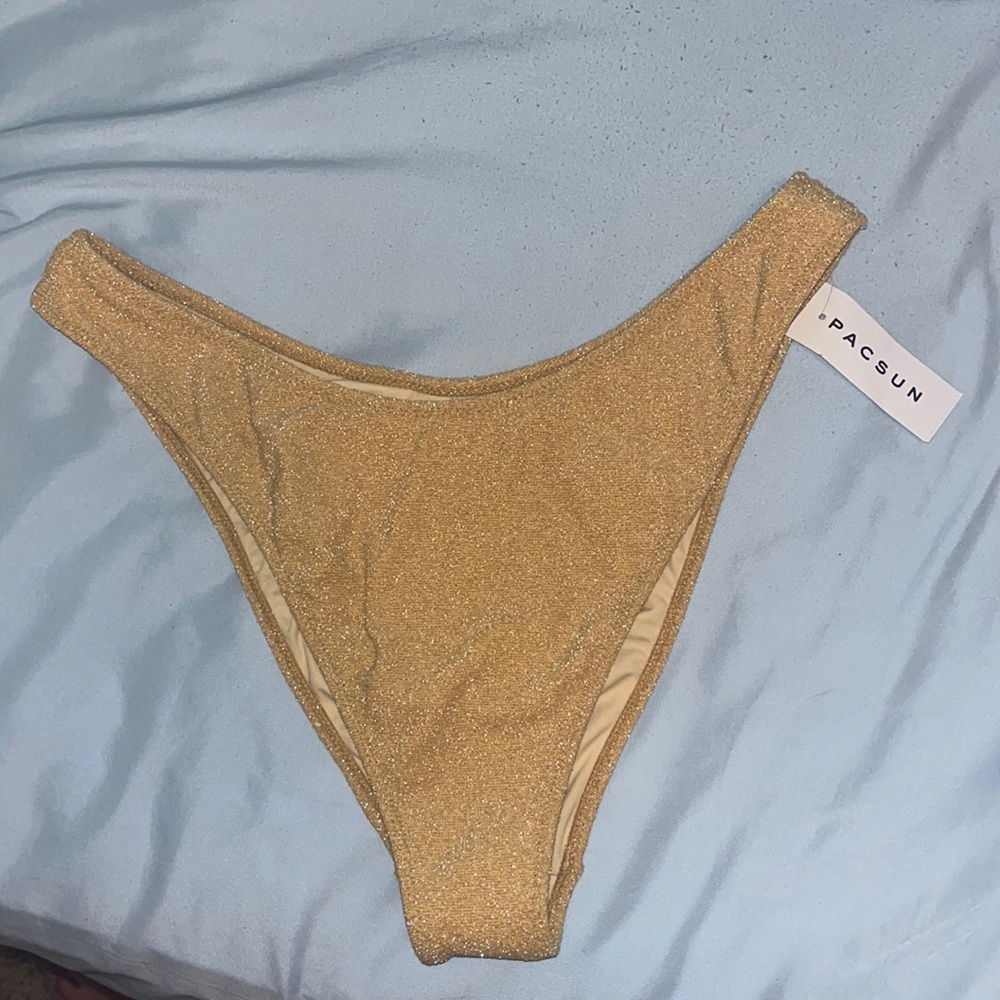 Gold pacsun bikini bottoms